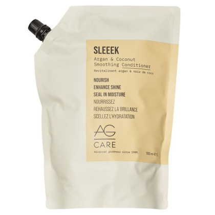 AG Care - SLEEEK Argan & Coconut Smoothing Conditioner 1L Refill