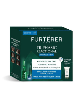 Rene Furterer - Triphasic Reactional Anti-Volume Loss Ritual 12 x 5ml  with Triphasic Shampoo 200ml